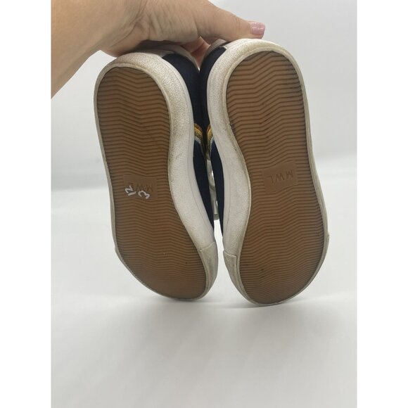 Madewell Sidewalk Low-Top Sneakers in Rainbow Embroidered Canvas Size 8 Casual - Picture 6 of 7